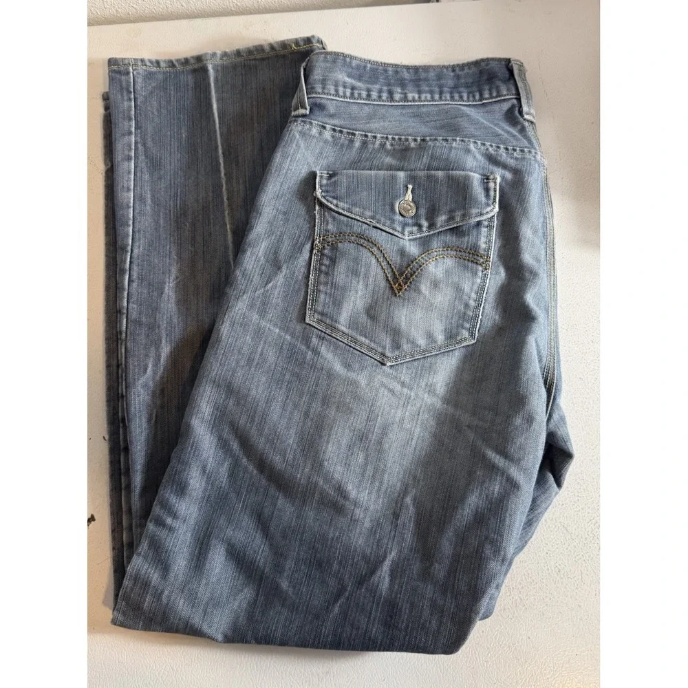 Levis 514‎ The Original Men's Jeans 36x32 Slim Straight Blue Denim